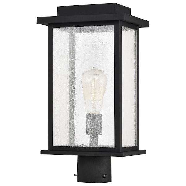 Sullivan Outdoor Post Lantern 1 Light Matte Black Finish